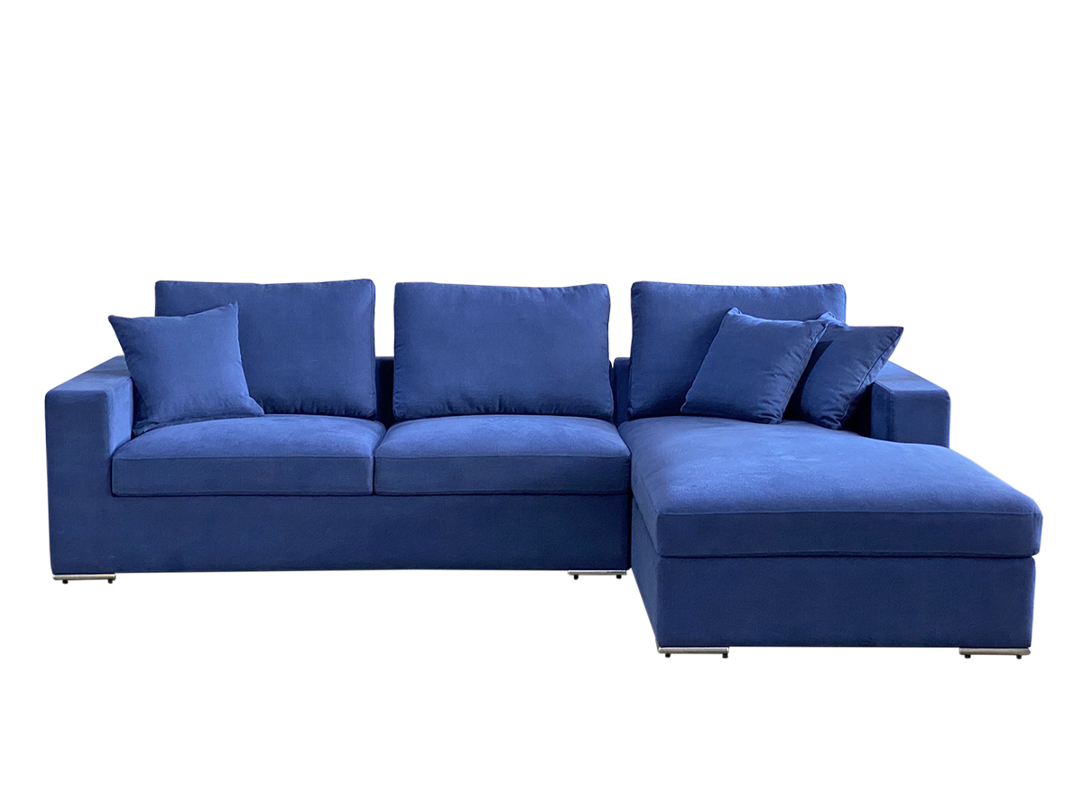 BODIVA L-SHAPE SOFA Col. BLUE